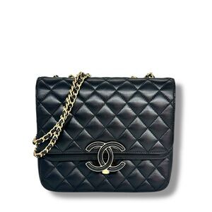 Chanel Lambskin Quilted Small CC Chic Double Flap Bag